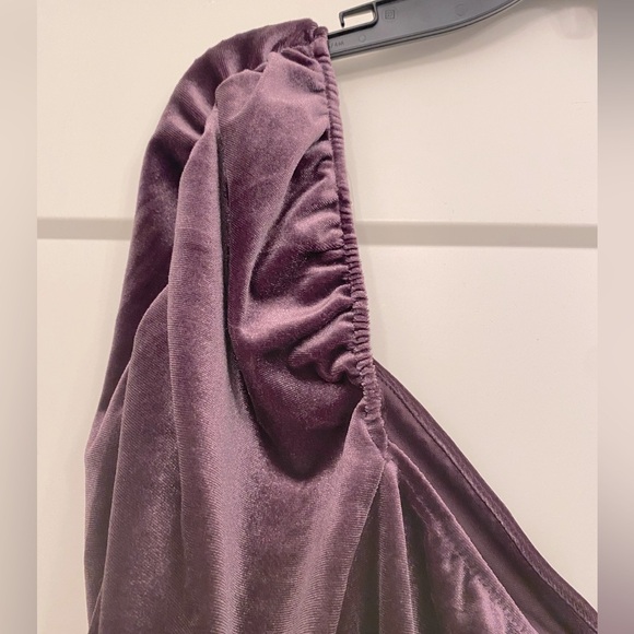EUC [AND NOW THIS] Velvet Plum Purple Ruched Princess Top Women’s Plus Sz 2X - Picture 13 of 16